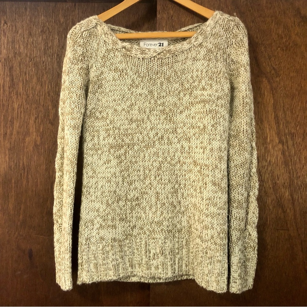 Forever 21 Beige Knit Sweater